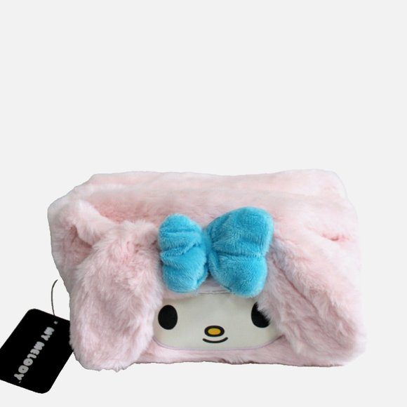 Sanrio My Melody Fuzzy Plush Makeup Bag - Pink - Picture 5 of 5